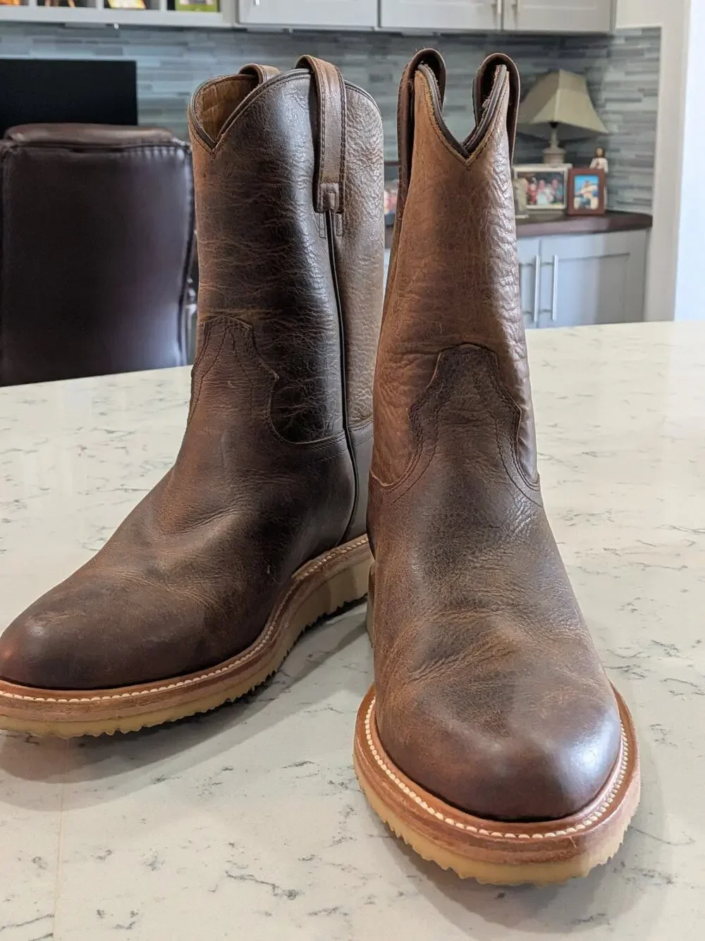 Huckberry Rhodes Roper Boot Caliber Men's 9 Brown Western Boots (1124)